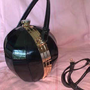 Tigerstars Black Beach Ball Shoulder Purse